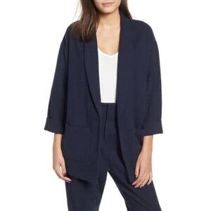 AG Adriano Goldschmied NWT Maura Oversized‎ Navy Blue Blazer Jacket Size XS/S